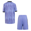 Kids Real Madrid Away Soccer Jersey Kit (Jersey+Shorts) 2022/23 Adidas