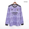 Men's Replica Real Madrid Away Long Sleeves Soccer Jersey Shirt 2022/23 Adidas