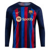 Men's Replica Barcelona Home Long Sleeves Soccer Jersey Shirt 2022/23 Nike