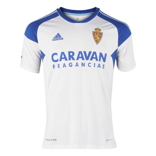 Men's Replica Real Zaragoza Home Soccer Jersey Shirt 2022/23 Adidas