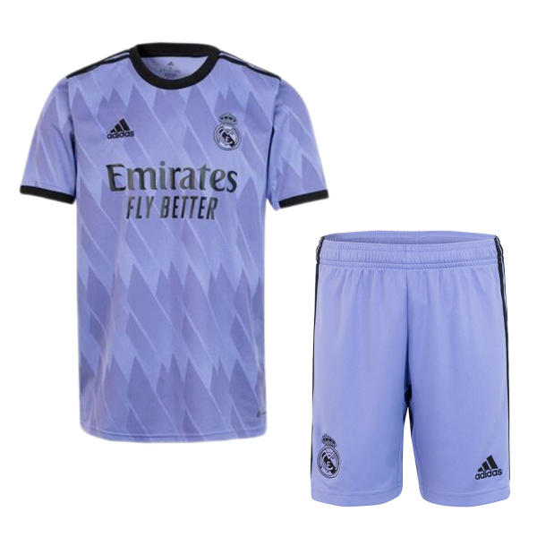 Men's Replica Real Madrid Away Soccer Jersey Kit (Jersey+Shorts) 2022/23 Adidas