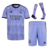 Men's Replica Real Madrid Away Soccer Jersey Whole Kit (Jersey+Shorts+Socks) 2022/23 Adidas