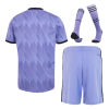 Men's Replica Real Madrid Away Soccer Jersey Whole Kit (Jersey+Shorts+Socks) 2022/23 Adidas