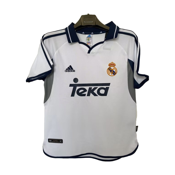 Men's Retro 2000/01 Real Madrid Home Soccer Jersey Shirt Adidas