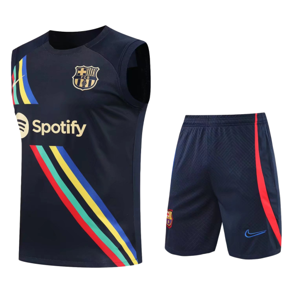 Men's Barcelona Soccer Sleeveless Training Kit (Top+Shorts) 2022/23 Nike