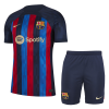 Kids Barcelona Home Soccer Jersey Whole Kit (Jersey+Shorts+Socks) 2022/23 Nike