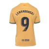 Men's Replica LEWANDOWSKI #9 Barcelona Away Soccer Jersey Shirt 2022/23 Nike