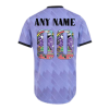 Men's Authentic Real Madrid Away Custom Soccer Jersey Shirt 2022/23 Adidas  - Limited Edition Purple