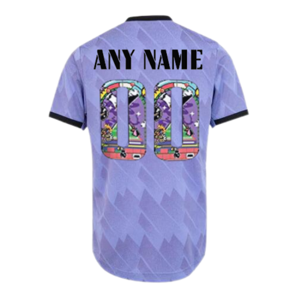 Men's Authentic Real Madrid Away Custom Soccer Jersey Shirt 2022/23 Adidas  - Limited Edition Purple