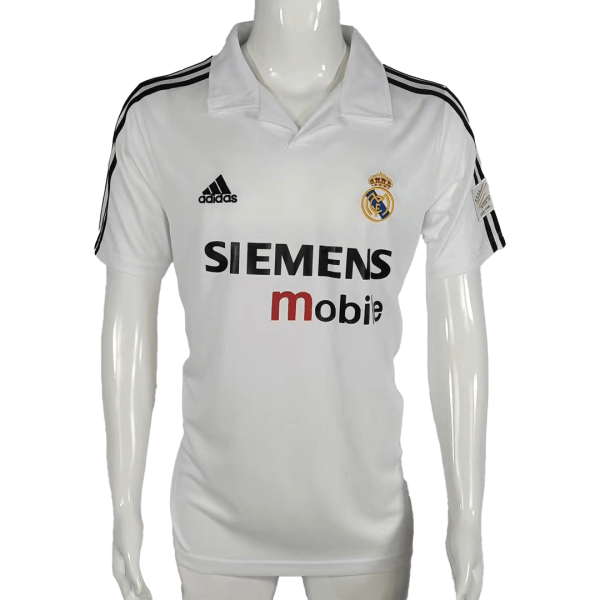 Men's Retro 2002/03 Real Madrid Home Soccer Jersey Shirt Adidas