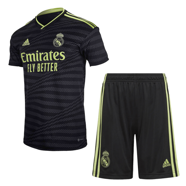 Men's Replica Real Madrid Third Away Soccer Jersey Kit (Jersey+Shorts) 2022/23 Adidas
