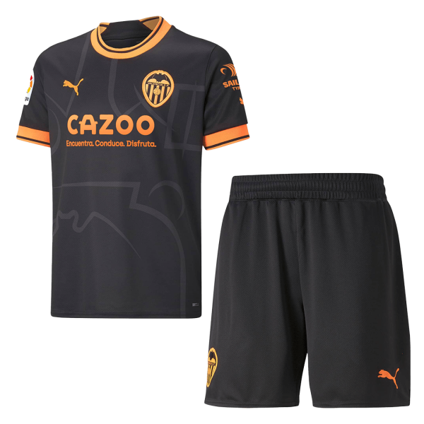 Kids Valencia Away Soccer Jersey Kit (Jersey+Shorts) 2022/23 Puma