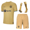 Men's Replica Barcelona Away Soccer Jersey Whole Kit (Jersey+Shorts+Socks) 2022/23 Nike