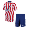 Men's Replica Atletico Madrid Home Soccer Jersey Kit (Jersey+Shorts) 2022/23 Nike