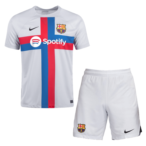 Men's Replica Barcelona Third Away Soccer Jersey Kit (Jersey+Shorts) 2022/23 Nike