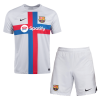 Kids Barcelona Third Away Soccer Jersey Kit (Jersey+Shorts) 2022/23 Nike