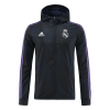 Men's Real Madrid Windbreaker Hoodie Jacket 2022/23 Adidas