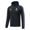 Men's Real Madrid Windbreaker Hoodie Jacket 2022/23 Adidas