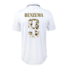 Men's Authentic BENZEMA #9 Real Madrid Ballon d'Or Home Soccer Jersey Shirt 2022 Adidas