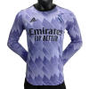 Men's Authentic Real Madrid Away Soccer Long Sleeves Jersey Shirt 2022/23 Adidas