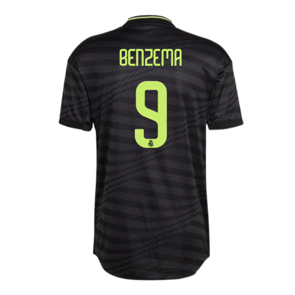 Authentic BENZEMA #9 Real Madrid Third Away Soccer Jersey 2022/23