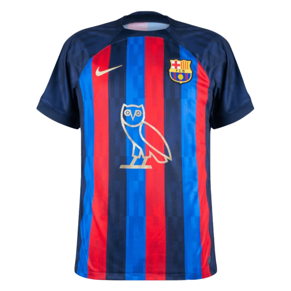 Men's Replica Barcelona  X Drake Home Soccer Jersey Shirt 2022/23 Nike