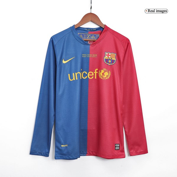UCL Men's Retro 2008/09 Barcelona Home Soccer Jersey Shirt Nike