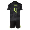Kids ALABA #4 Real Madrid Third Away Soccer Jersey Kit (Jersey+Shorts) 2022/23 Adidas