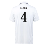 Men's Replica ALABA #4 Real Madrid Home Soccer Jersey Shirt 2022/23 Adidas