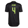 Men's Authentic ALABA #4 Real Madrid Third Away Soccer Jersey Shirt 2022/23 Adidas