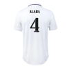 Men's Authentic ALABA #4 Real Madrid Home Soccer Jersey Shirt 2022/23 Adidas