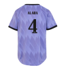 Women's Replica ALABA #4 Real Madrid Away Soccer Jersey Shirt 2022/23 Adidas
