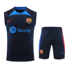 Men's Barcelona Soccer Sleeveless Training Kit (Top+Shorts) 2022/23 Nike
