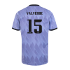 Men's Replica VALVERDE #15 Real Madrid Away Soccer Jersey Shirt 2022/23 Adidas