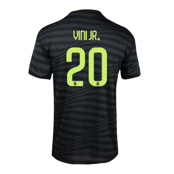 Men's Replica VINI JR. #20 Real Madrid Third Away Soccer Jersey Shirt 2022/23 Adidas