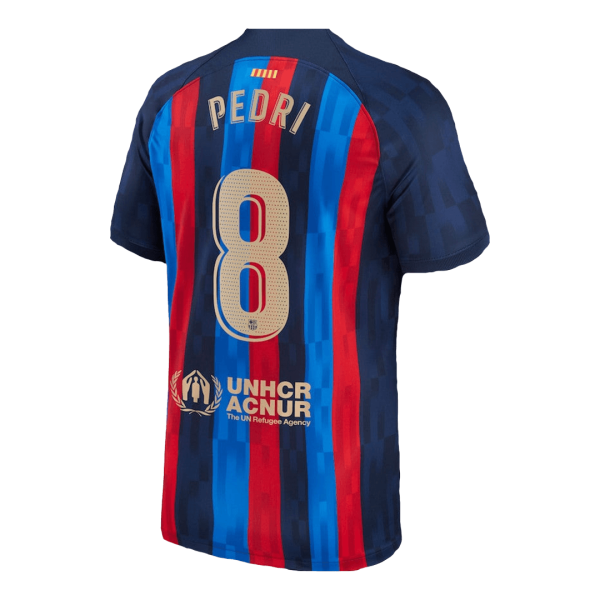 Men's Replica PEDRI #8 Barcelona Home Soccer Jersey Shirt 2022/23 Nike