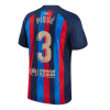 Men's Replica PIQUÉ #3 Barcelona Home Soccer Jersey Shirt 2022/23 Nike