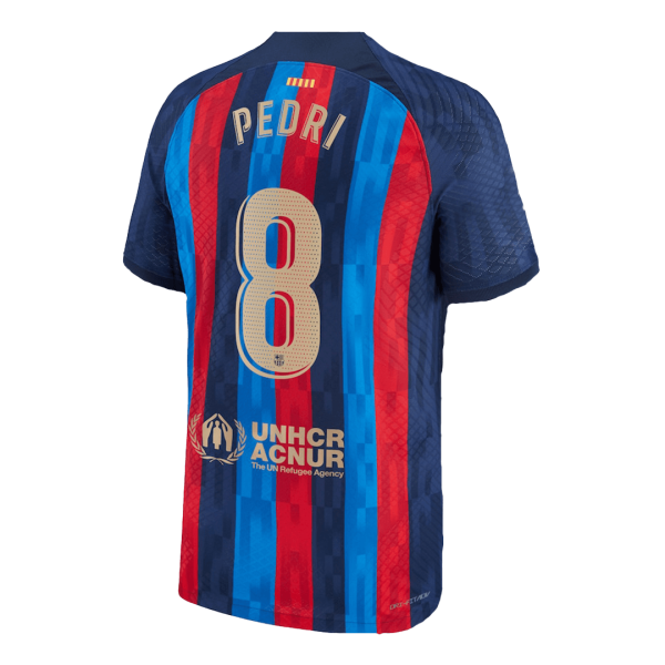 Men's Replica PEDRI #8 Barcelona Home Soccer Jersey Shirt 2022/23 Nike