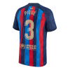 Men's Replica PIQUÉ #3 Barcelona Home Soccer Jersey Shirt 2022/23 Nike