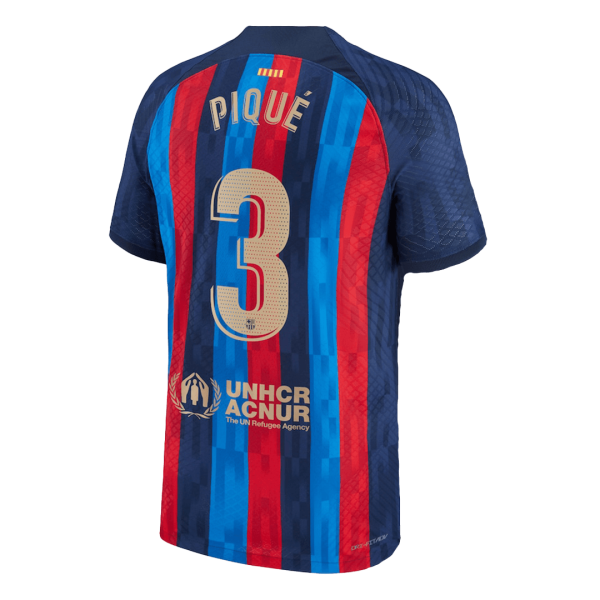 Men's Replica PIQUÉ #3 Barcelona Home Soccer Jersey Shirt 2022/23 Nike