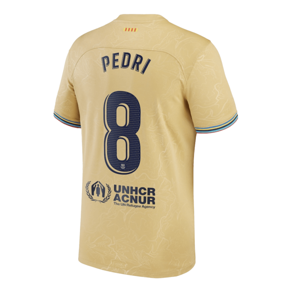 Men's Replica PEDRI #8 Barcelona Away Soccer Jersey Shirt 2022/23 Nike