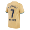 Men's Replica O.DEMBÉLÉ #7 Barcelona Away Soccer Jersey Shirt 2022/23 Nike
