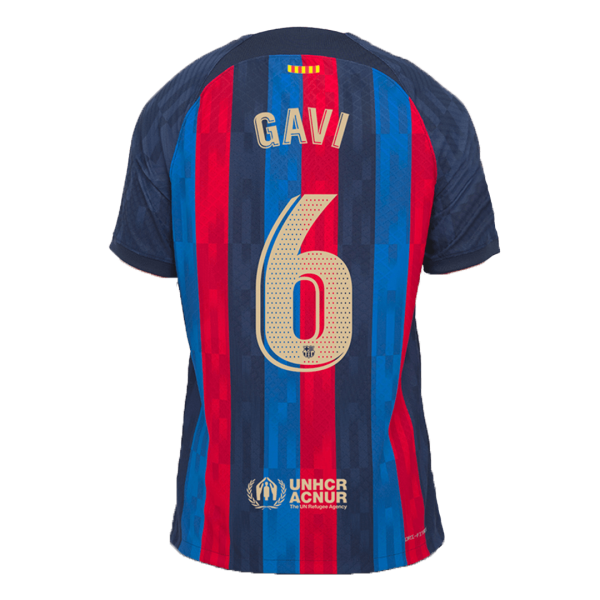 Men's Authentic GAVI #6 Barcelona Home Soccer Jersey Shirt 2022/23 Nike