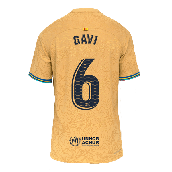 Men's Authentic GAVI #6 Barcelona Away Soccer Jersey Shirt 2022/23 Nike