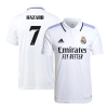Men's Replica HAZARD #7 Real Madrid Home Soccer Jersey Shirt 2022/23 Adidas