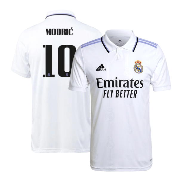 Men's Replica MODRIĆ #10 Real Madrid Home Soccer Jersey Shirt 2022/23 Adidas