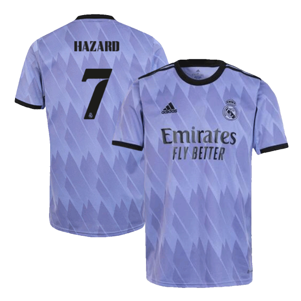 Men's Replica HAZARD #7 Real Madrid Away Soccer Jersey Shirt 2022/23 Adidas