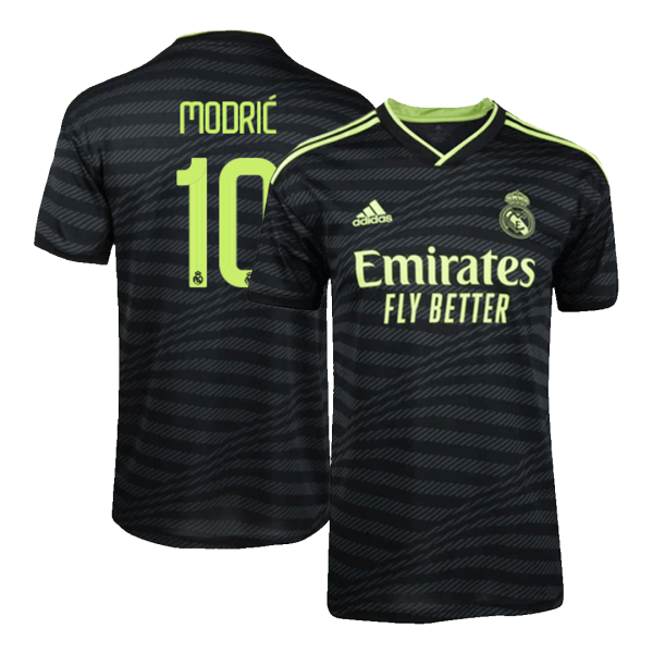 Men's Replica MODRIĆ #10 Real Madrid Third Away Soccer Jersey Shirt 2022/23 Adidas