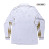 Men's Retro 2011/12 Replica Real Madrid Home Long Sleeves Soccer Jersey Shirt Adidas