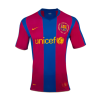 Men's Retro 2007/08 Barcelona Home 50-Years Anniversary Soccer Jersey Shirt Nike